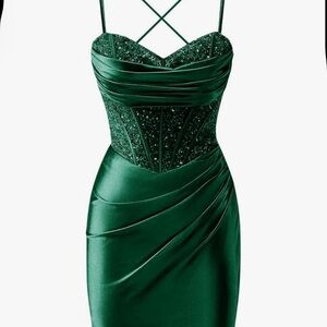 Emerald Green Homecoming Dress
